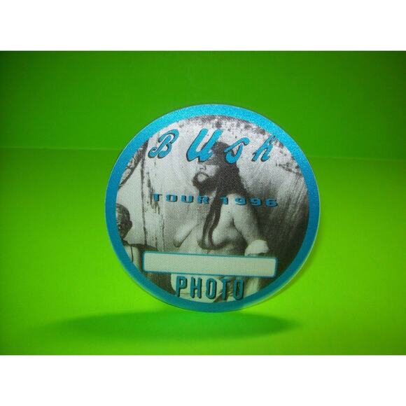 Bush Razorblade Suitcase Backstage Pass Concert Tour Otto Cloth Original 1996 - Picture 2 of 12